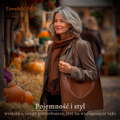 Nowoczesna szykowna i stylowa skórzana torba Lorena