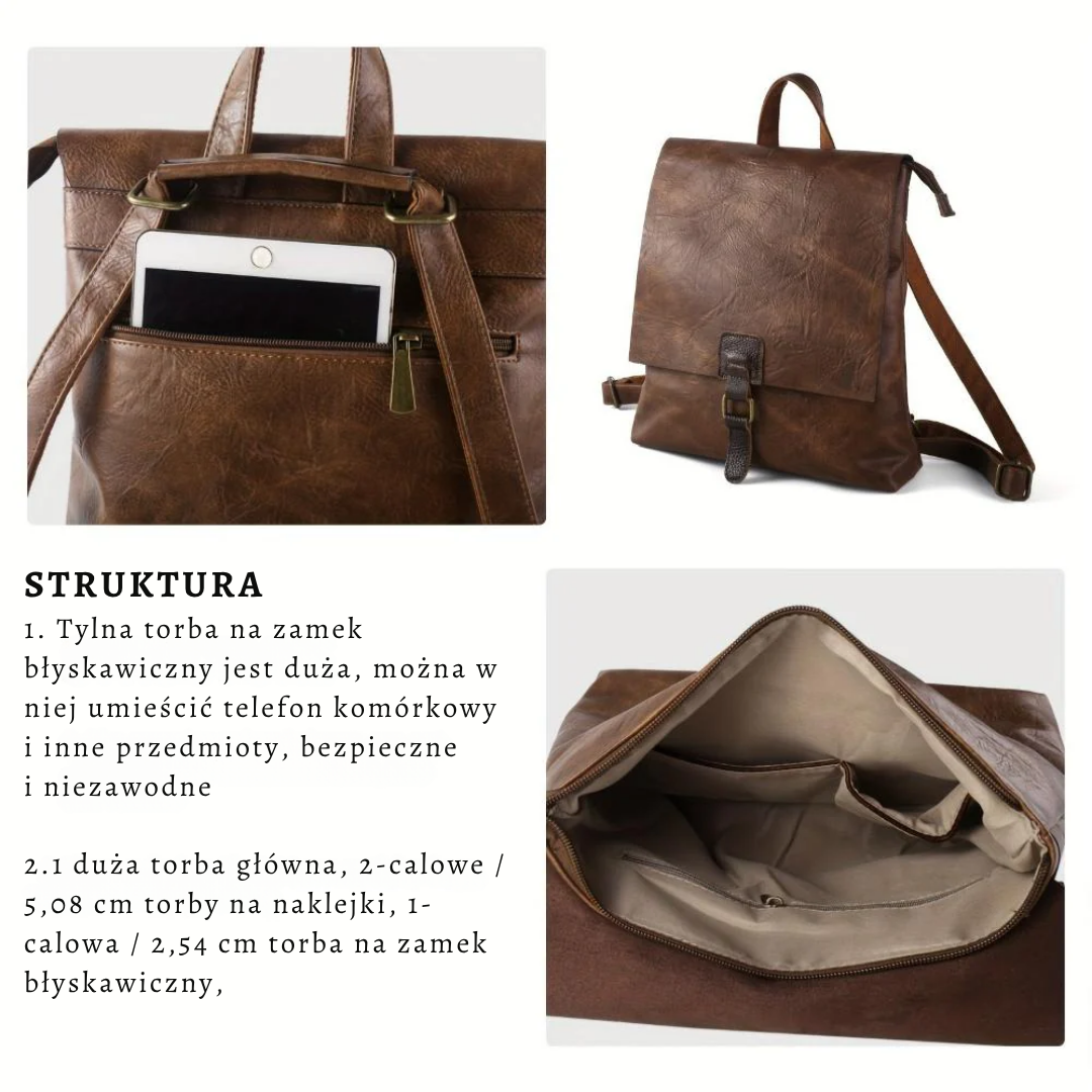 Wielofunkcyjny plecak retro Harper