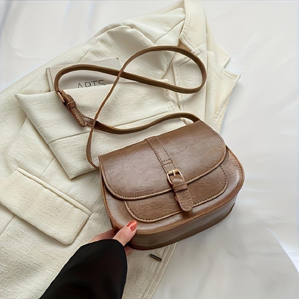 Klasyczna siodłowa torba crossbody Evelyn