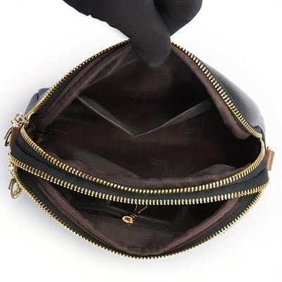 Torba Mila Litchi z wytłoczonym crossbody