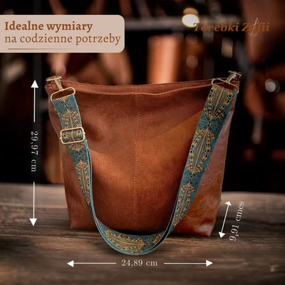 Chelsey’s Vintage Charm |  Skórzana torba na ramię