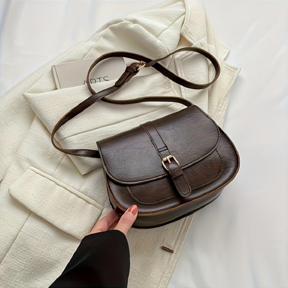 Klasyczna siodłowa torba crossbody Evelyn