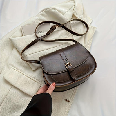Klasyczna siodłowa torba crossbody Evelyn