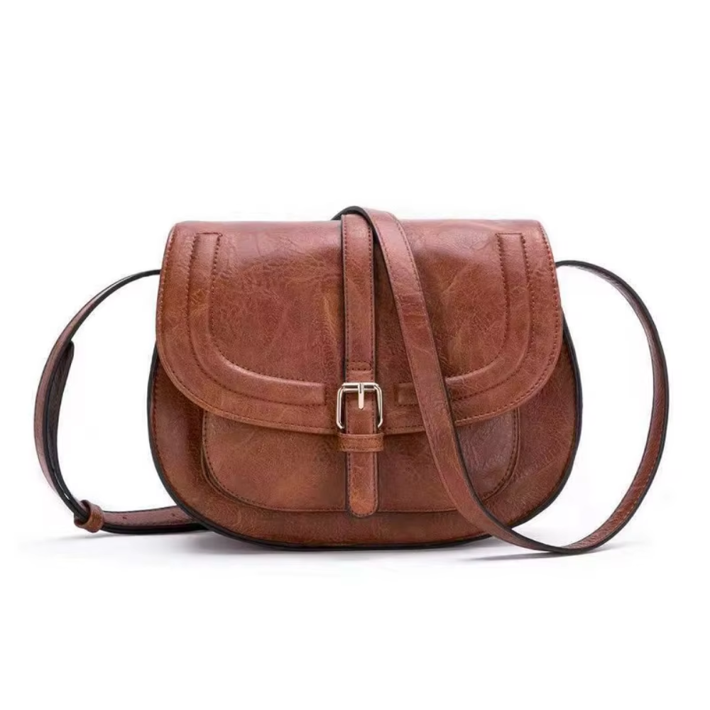 Klasyczna siodłowa torba crossbody Evelyn