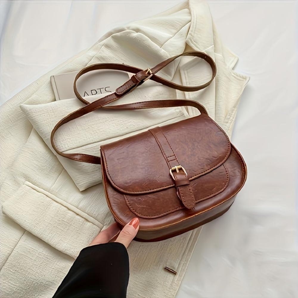 Klasyczna siodłowa torba crossbody Evelyn