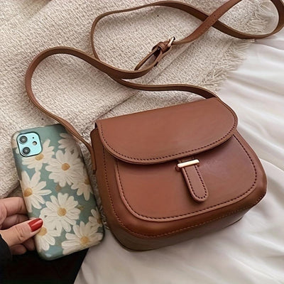 Amelia - Torba Crossbody w Stylu Retro Saddle