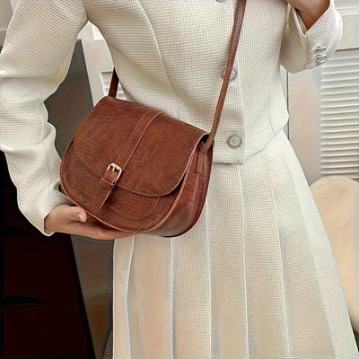 Klasyczna siodłowa torba crossbody Evelyn