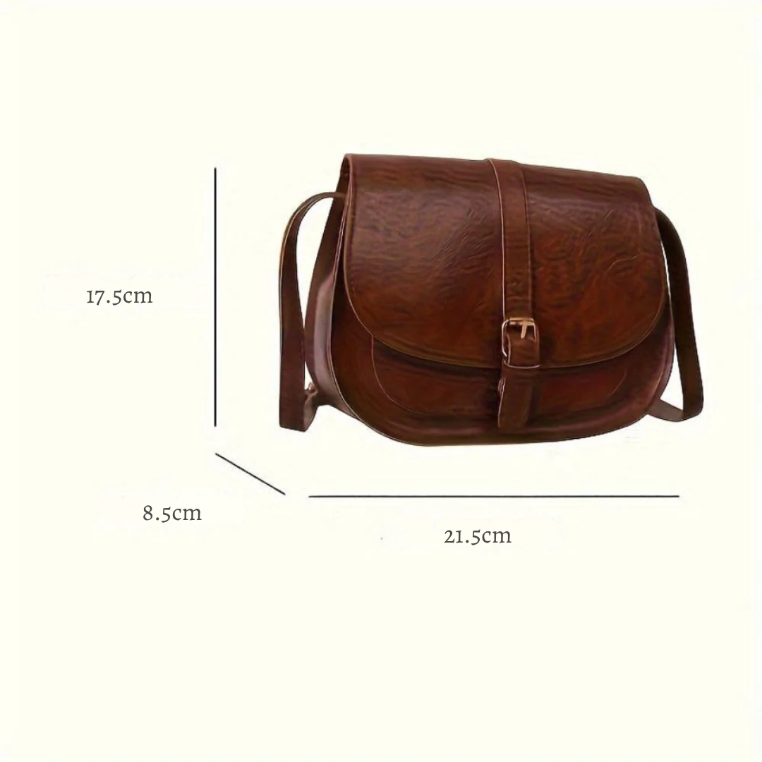 Klasyczna siodłowa torba crossbody Evelyn