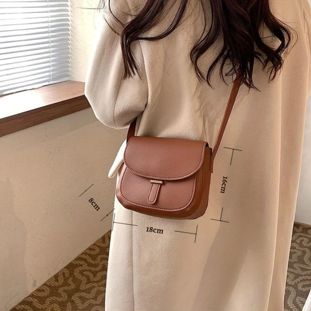 Amelia - Torba Crossbody w Stylu Retro Saddle